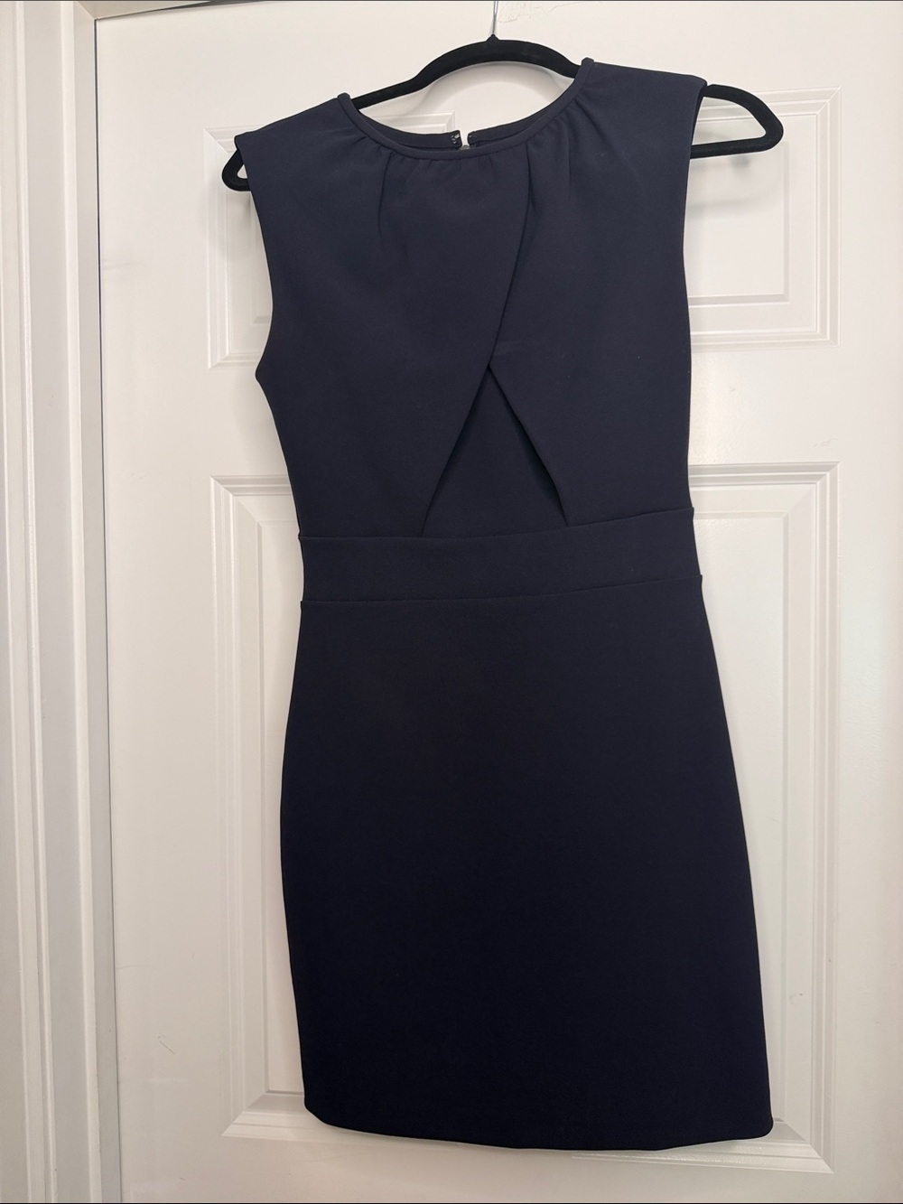 Navy Sleeveless Work Dress - sturdy
